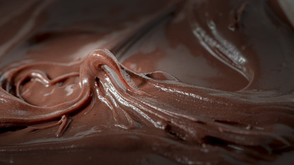 macro chocolate cream for background