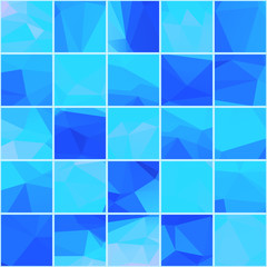 Abstract mosaik blue background