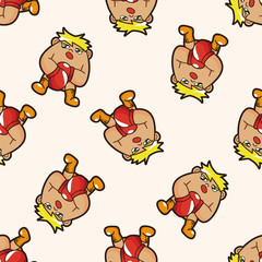 boxer , cartoon seamless pattern background