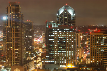Fototapeta na wymiar Downtown at Night