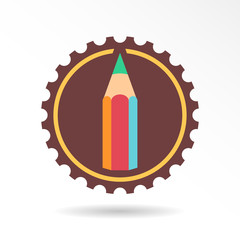Pencil. Vector logo and icon