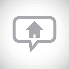 Home grey message icon