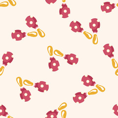 instrument rattle cartoon , cartoon seamless pattern background