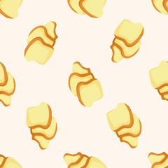 bread , cartoon seamless pattern background