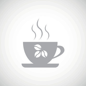 Grey coffee icon