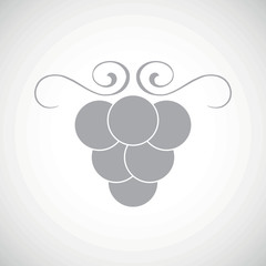 Grey grape icon