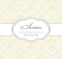 Background vintage label. Banner flower frame