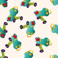 Baby walker , cartoon seamless pattern background