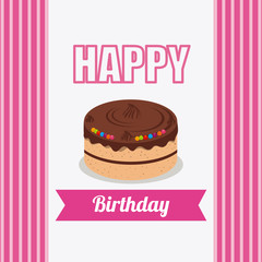 Happy birthday design.