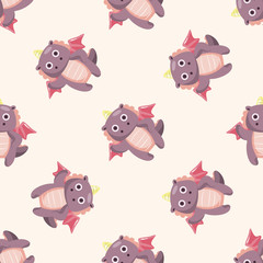 dragon , cartoon seamless pattern background