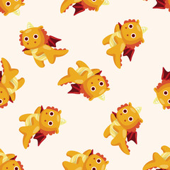 dragon , cartoon seamless pattern background