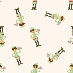 chef , cartoon seamless pattern background
