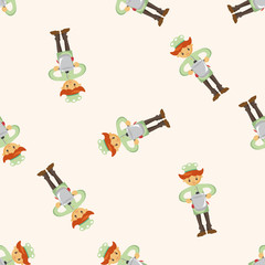 chef , cartoon seamless pattern background