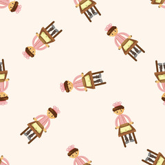 chef , cartoon seamless pattern background