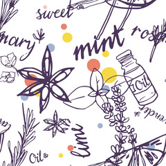 Essential oils pattern