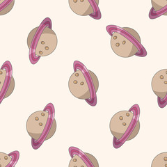 Space ufo , cartoon seamless pattern background