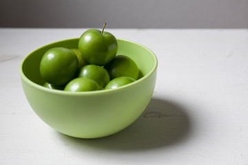 Green plums