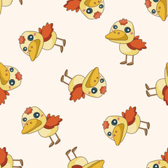 Obraz premium animal cartoon , cartoon seamless pattern background