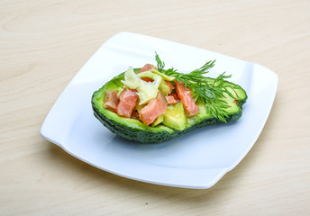 Salmon and avocado salad