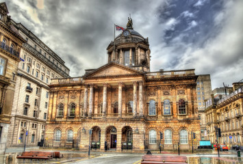 Town Hall of Liverpool - England, UK - obrazy, fototapety, plakaty
