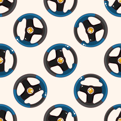 f1 racing , cartoon seamless pattern background