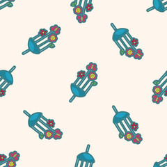 baby hanging , cartoon seamless pattern background