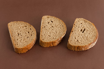 Slices of dark bread