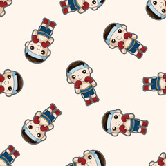 boxer , cartoon seamless pattern background
