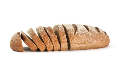 Cut dark bread