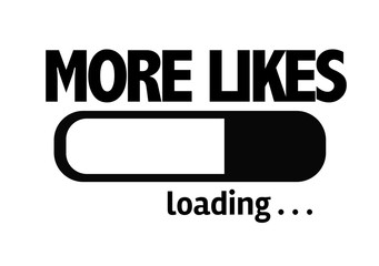 Progress Bar Loading with the text: Mores Likes