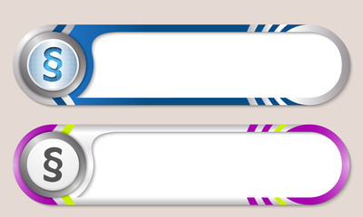 Obraz premium Vector buttons for your text and paragraph