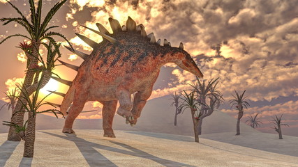 Kentrosaurus dinosaur - 3D render © Elenarts