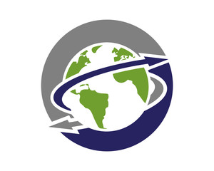 Circle Globe Global Logo