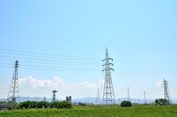 鉄塔のある風景