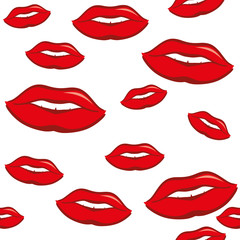 Seamless lips pattern
