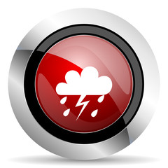 storm red glossy web icon