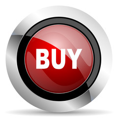 buy red glossy web icon