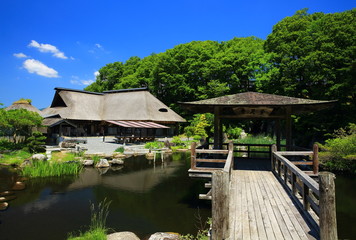 Fototapeta premium 日本 遠野市 たかくろ水光園