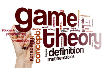 Game theory word cloud