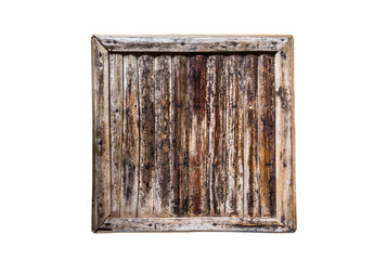 Bamboo stick wooden texture with grunge natural patterns on whit