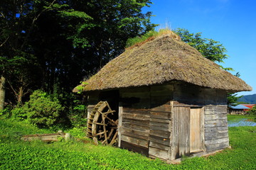 遠野　山口の水車小屋