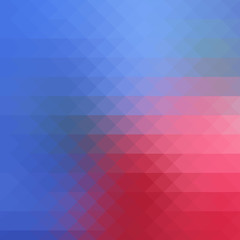 Obraz premium Blue pink triangular polygon pattern background