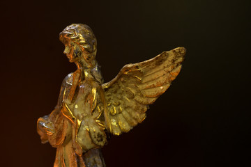 Winged Angel Playing Stringed Instrument