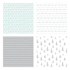 hand drawn seamless patterns