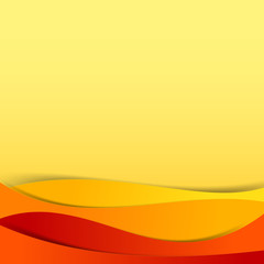 Abstract vector  red orange yellow background overlap layer and