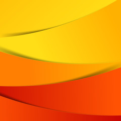 Abstract vector  red orange yellow background overlap layer and