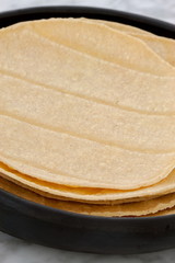 Delicious mexican corn tortillas