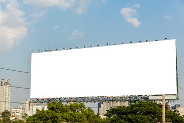 Blank billboard for new ads.