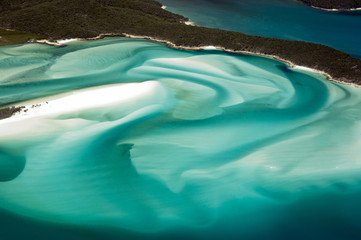 Whitehaven Beach Aerial View Great Barrier Reef Australia-2