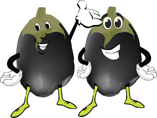 verdura simpatica fumetto